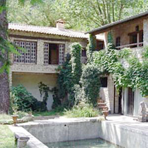 view of pool and buildings for sale