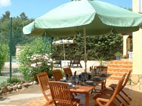 Holiday Villa sun terrace