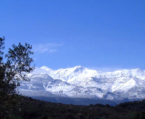 mountains from Villa Irissa