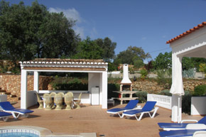 Villa terrace with bbq