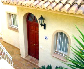 Villa entrance
