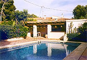 holiday villa with pool Moraira