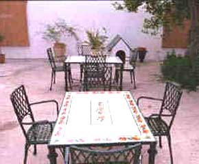 villa courtyard