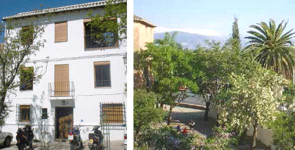 Front of villa