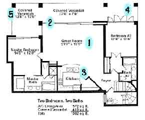 1034 St. Maarten floor plan
