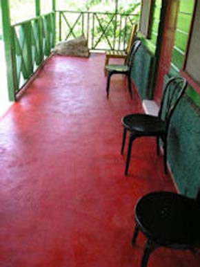 Negril cottage veranda