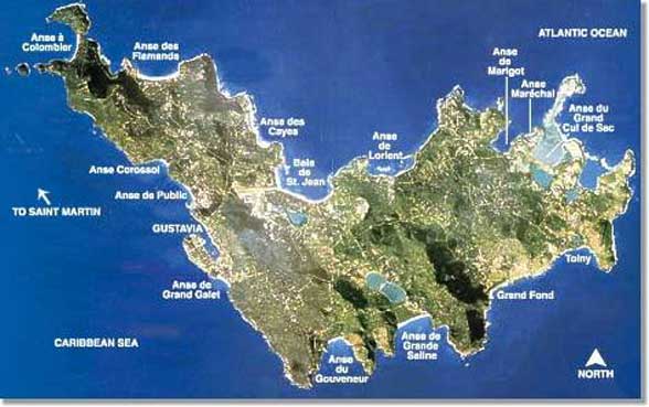 st. barths villa map