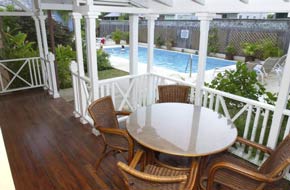 Villa pool balcony
