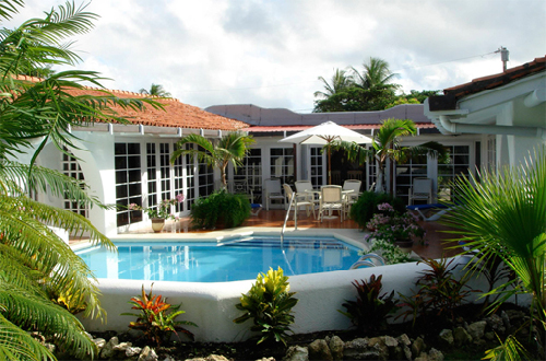 Barbados villa with pool
