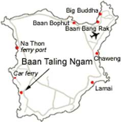 Koh Samui map