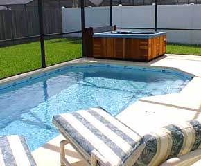 Villa Pool and tub Area