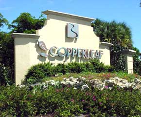 Copperleaf entrance