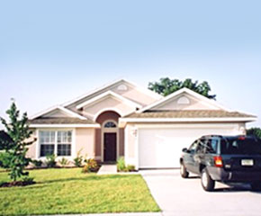 Front of villa rental
