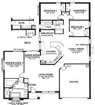 Floor plan of Florida Villa