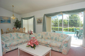 Holiday villa living room