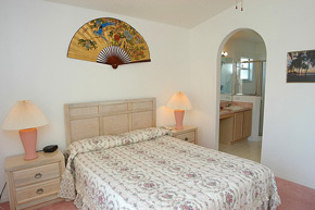 villa bedroom with ensuite