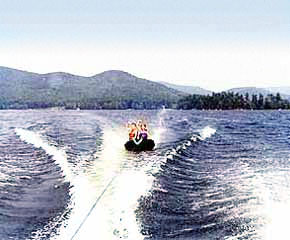 Rafting on Loon lake